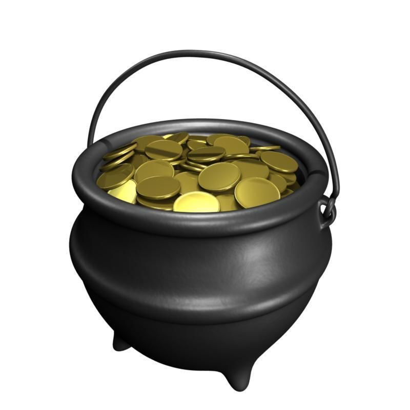 Pot of Gold 3D model_1