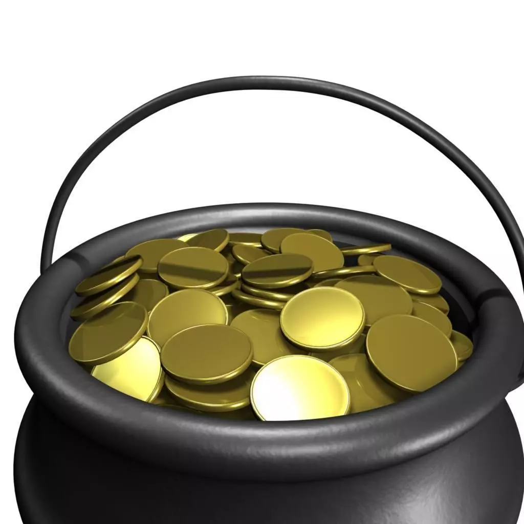 Pot of Gold 3D model_0