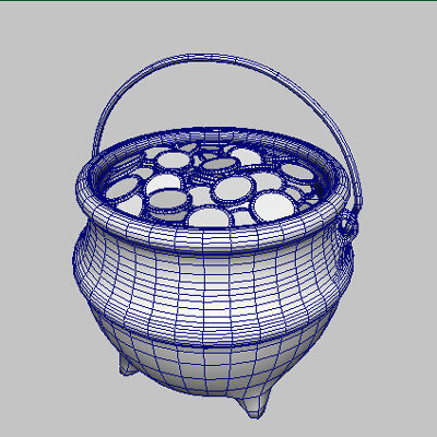 Pot of Gold 3D model_4