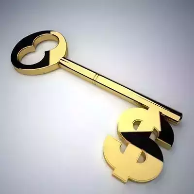 Dollar Sign Key  3D model