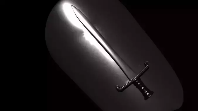 Sword and shield 3D model