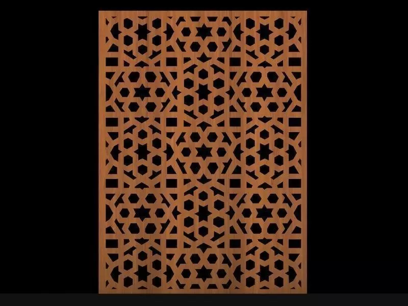 Sticker moucharabieh orient 3D model_0