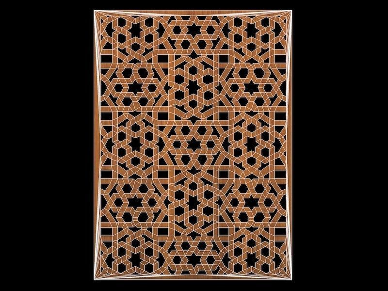 Sticker moucharabieh orient 3D model_2