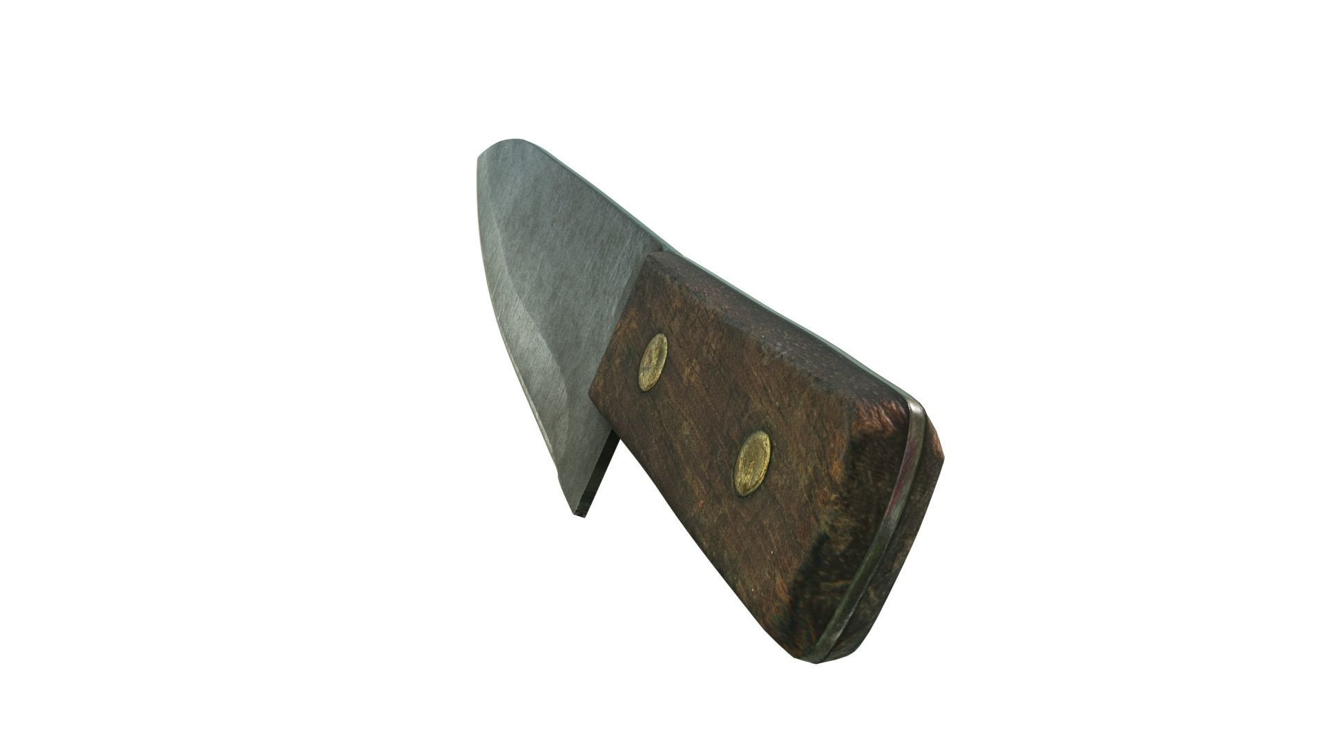 Realistic Kitchen Knife with PBR material 3D model_1