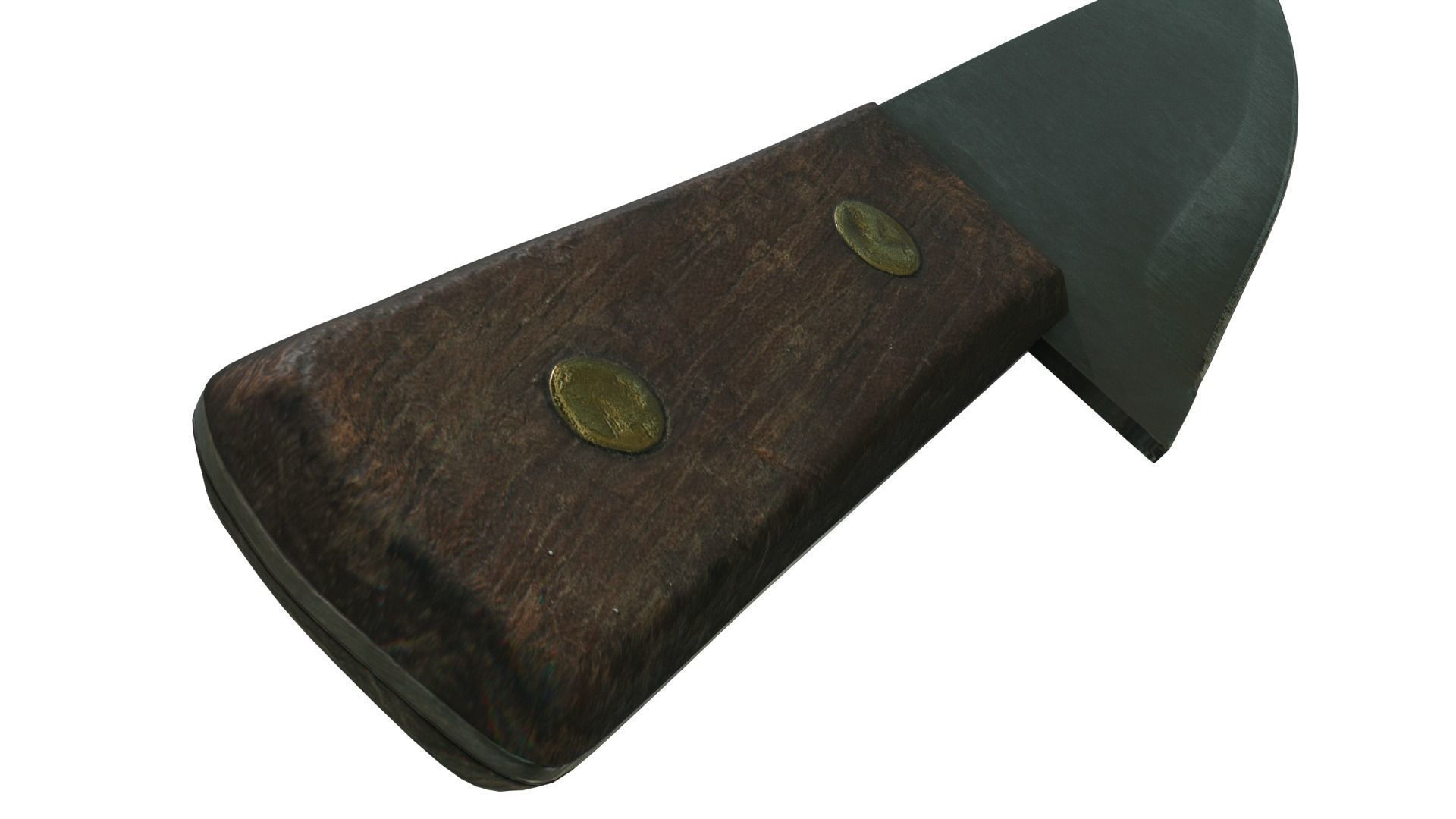 Realistic Kitchen Knife with PBR material 3D model_3