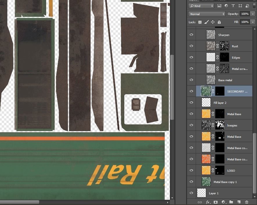 Diesel locomotive low poly Low-poly 3D model_6