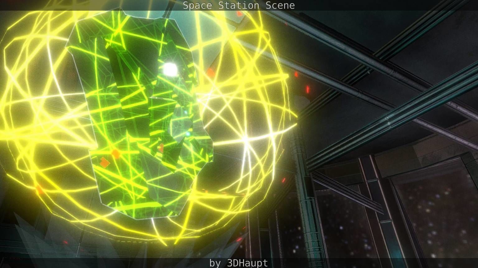 Space Station Scene  Free low-poly 3D model_37