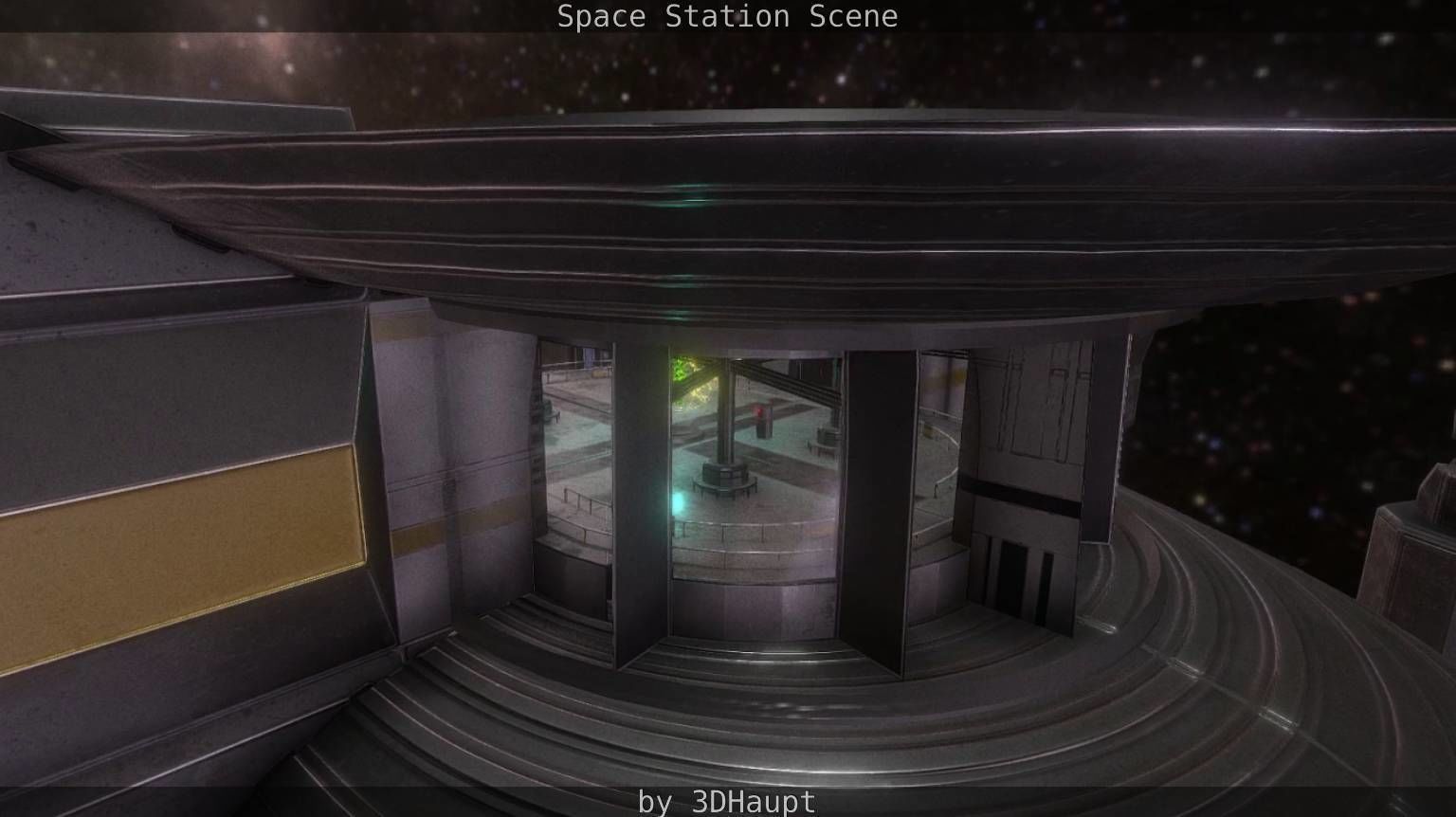 Space Station Scene  Free low-poly 3D model_70