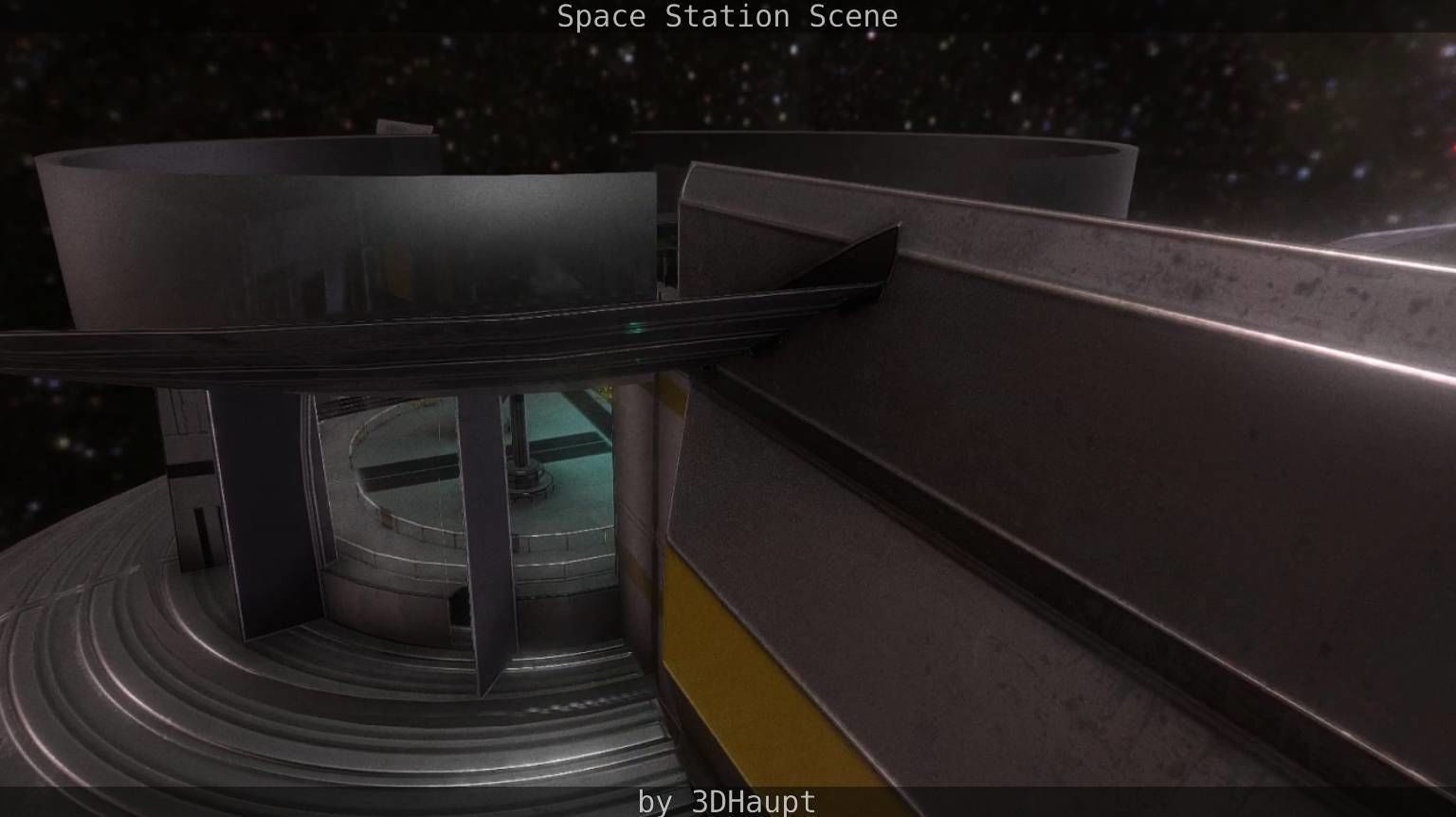 Space Station Scene  Free low-poly 3D model_71