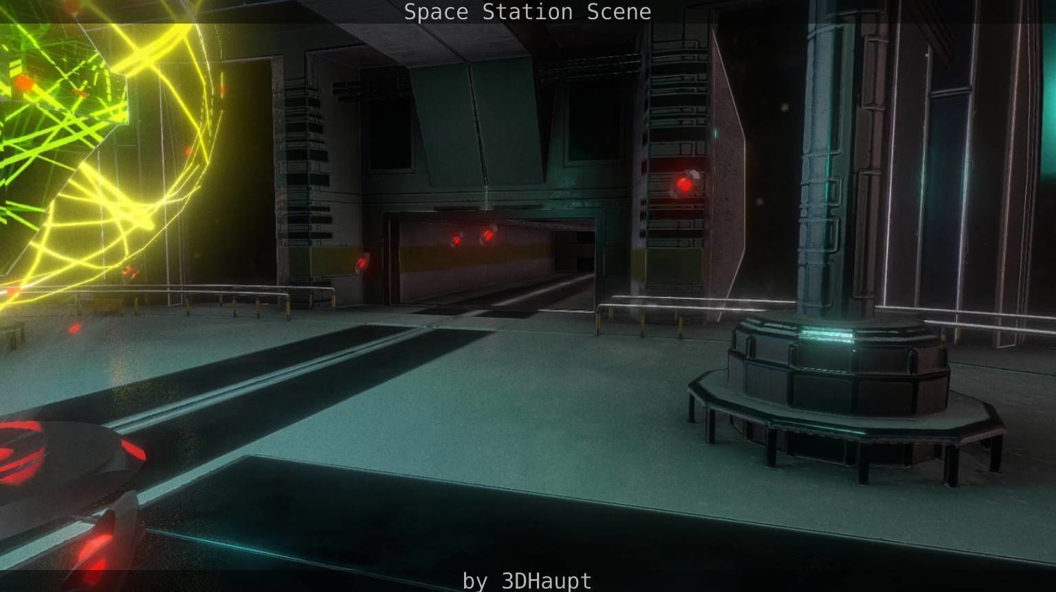 Space Station Scene  Free low-poly 3D model_31