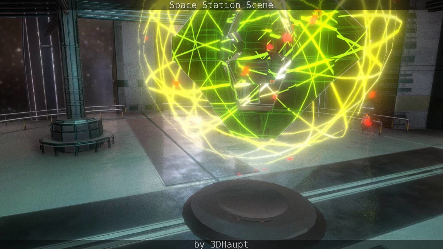 Space Station Scene  Free low-poly 3D model_40