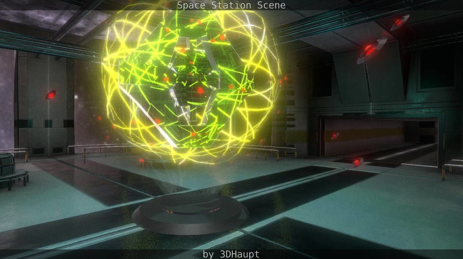 Space Station Scene  Free low-poly 3D model_46