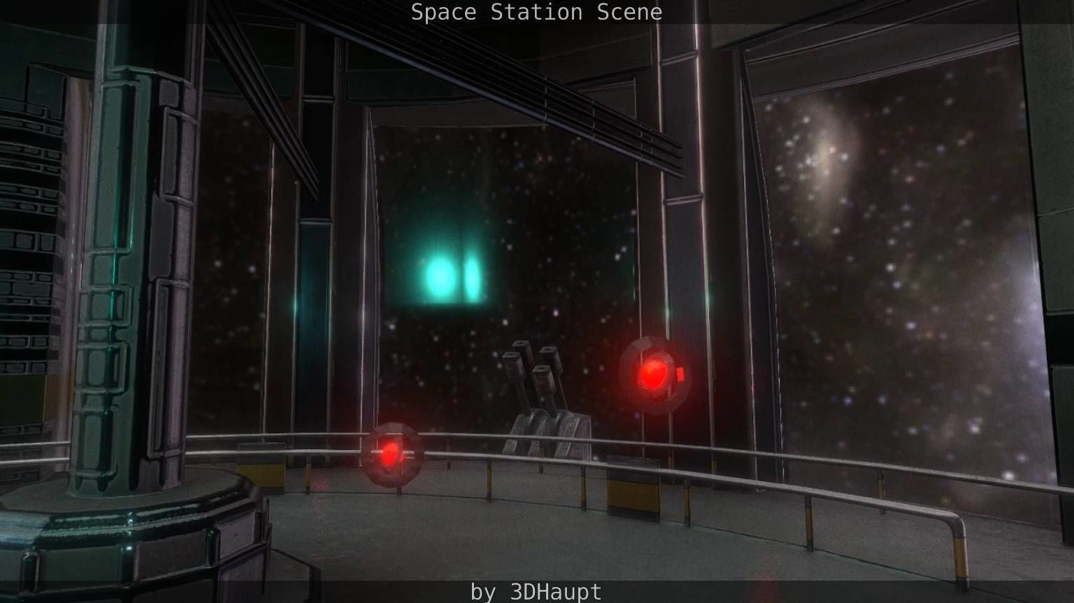 Space Station Scene  Free low-poly 3D model_69