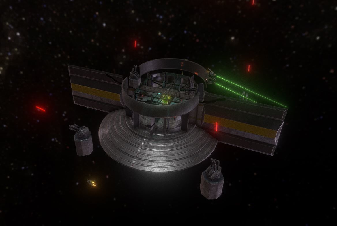 Space Station Scene  Free low-poly 3D model_9