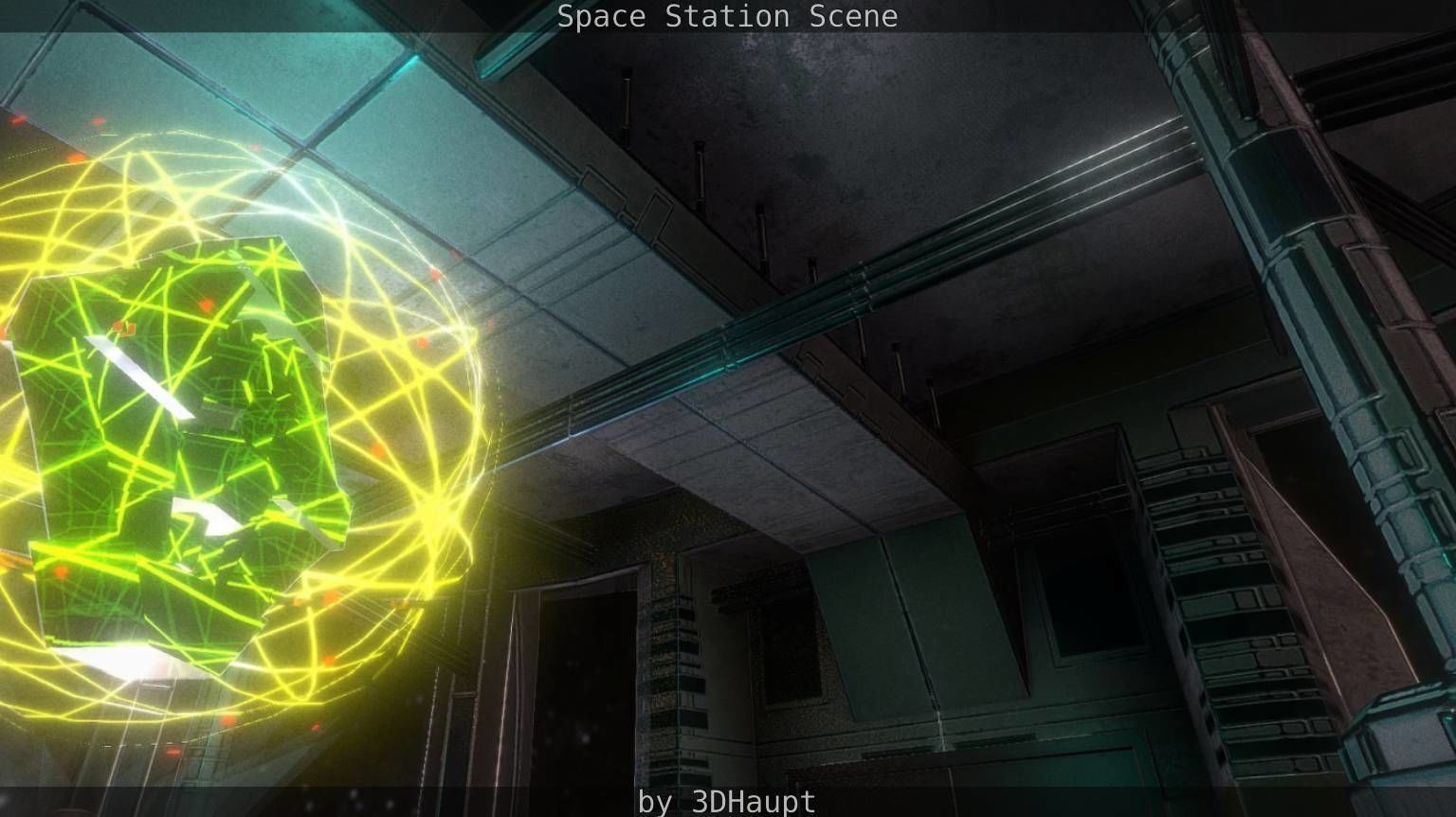 Space Station Scene  Free low-poly 3D model_34