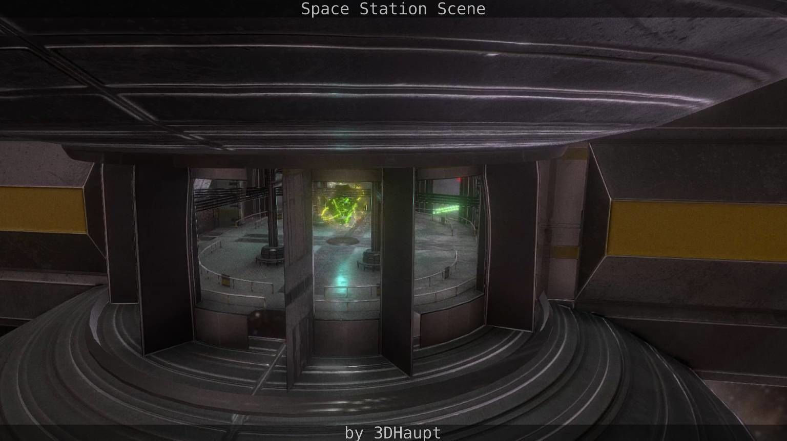 Space Station Scene  Free low-poly 3D model_73