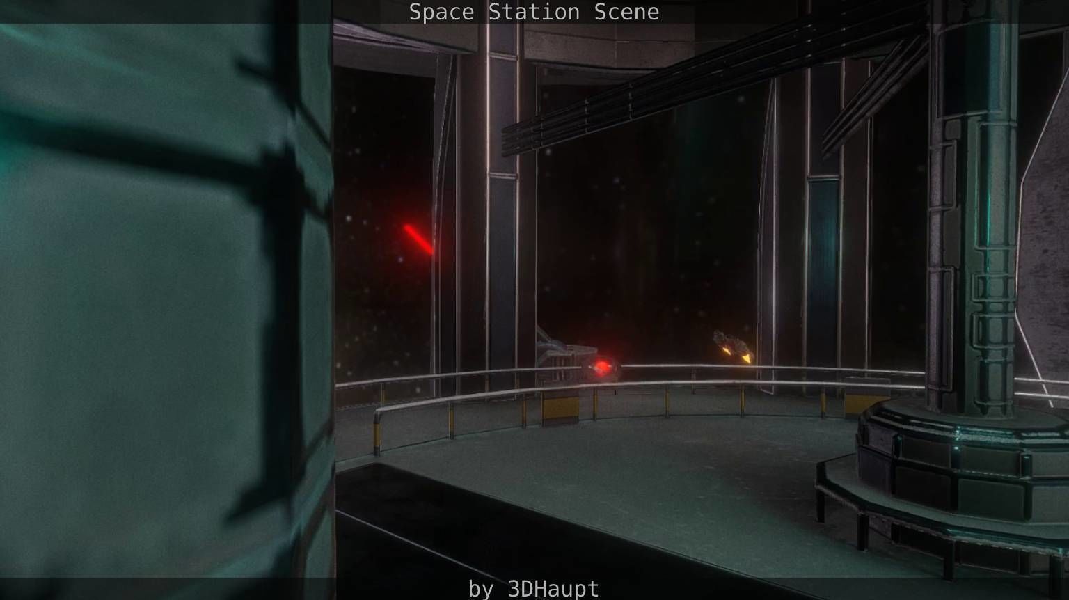 Space Station Scene  Free low-poly 3D model_76