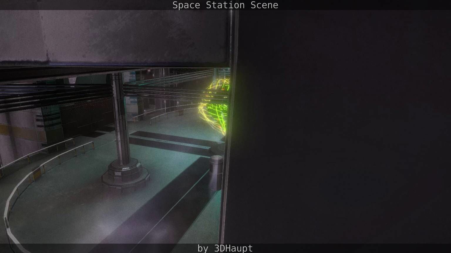 Space Station Scene  Free low-poly 3D model_64