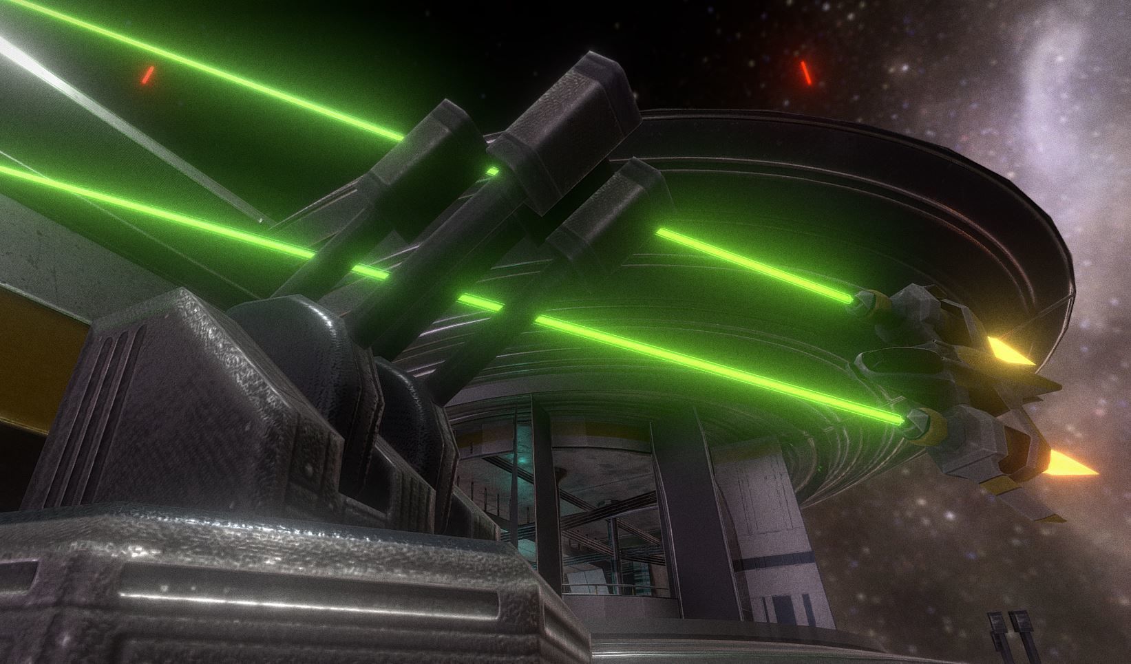 Space Station Scene  Free low-poly 3D model_10