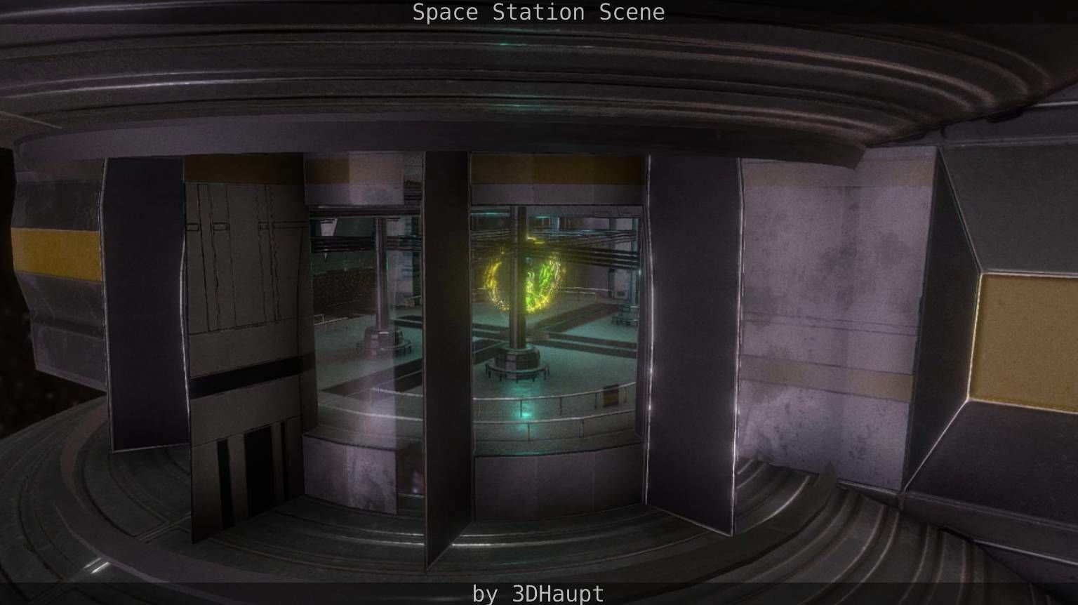 Space Station Scene  Free low-poly 3D model_62