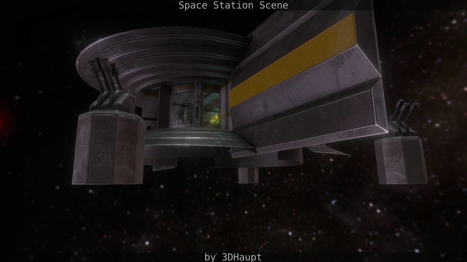 Space Station Scene  Free low-poly 3D model_59