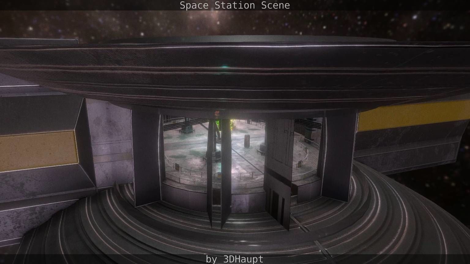 Space Station Scene  Free low-poly 3D model_67