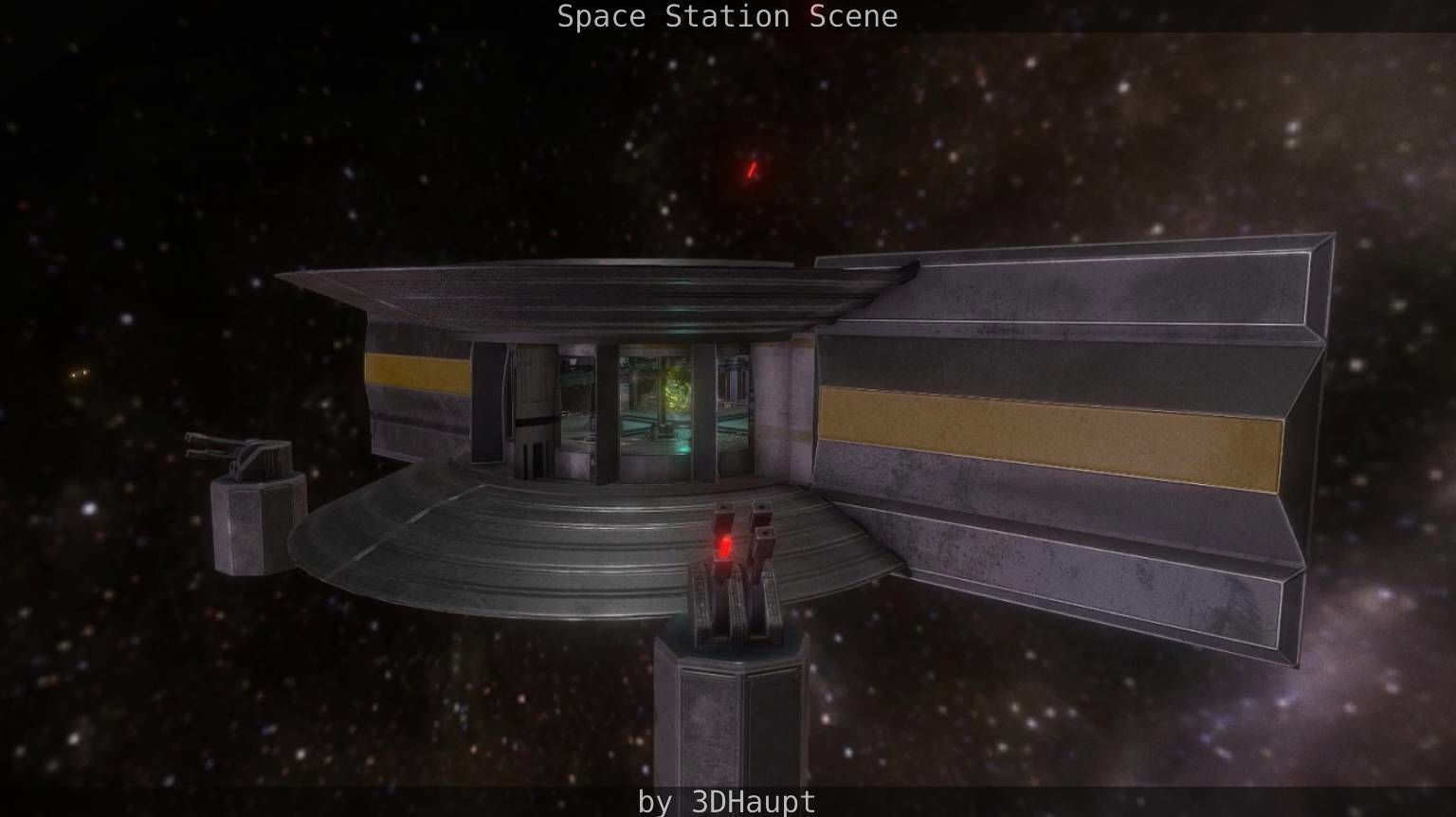 Space Station Scene  Free low-poly 3D model_57