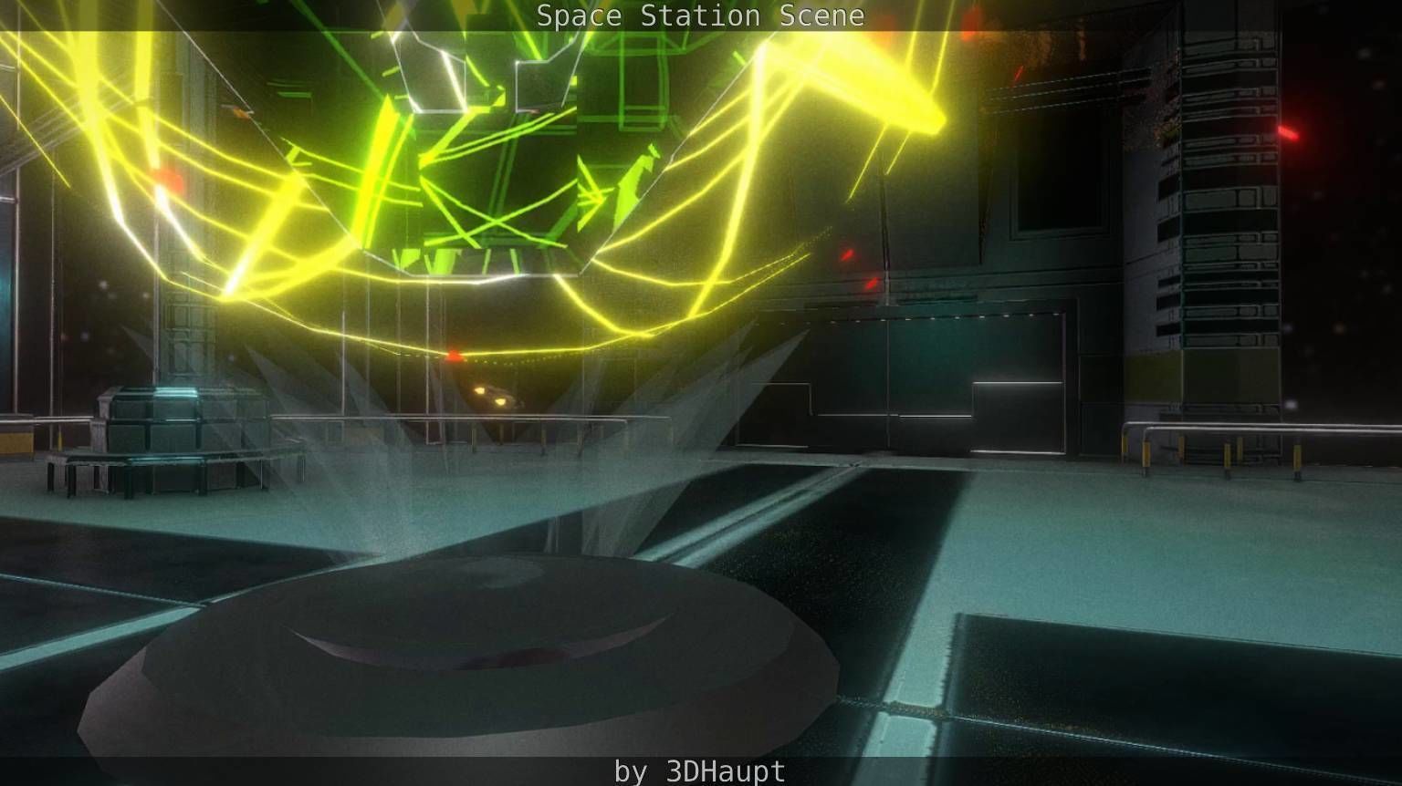 Space Station Scene  Free low-poly 3D model_98