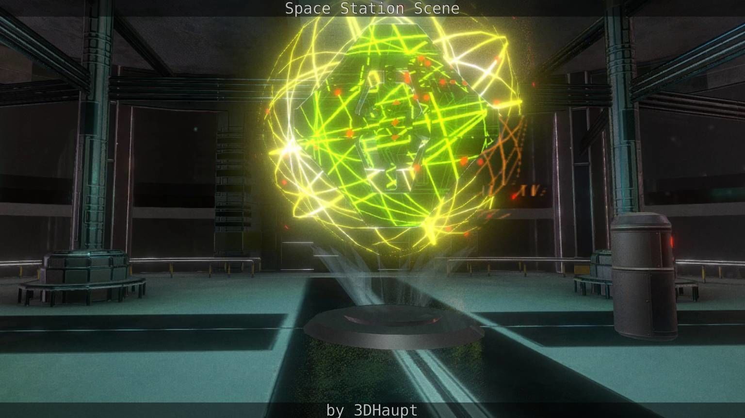 Space Station Scene  Free low-poly 3D model_82