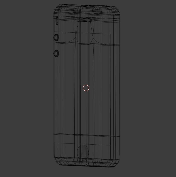 Iphone smartphone with lot of buttons 3D model_11