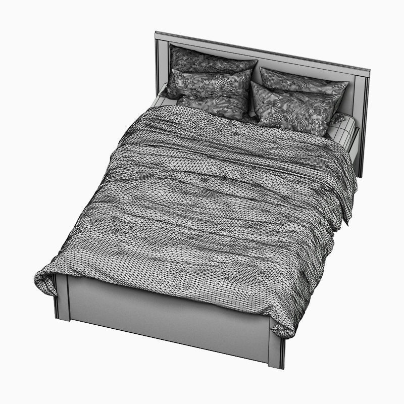Bed Brusali 3D model_8