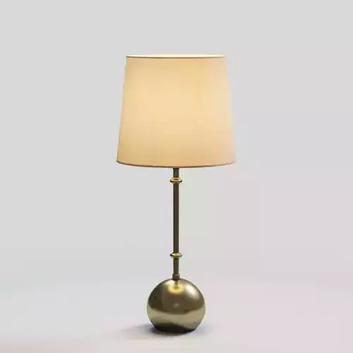 Antique Brass Table badside lamp Low-poly 3D model