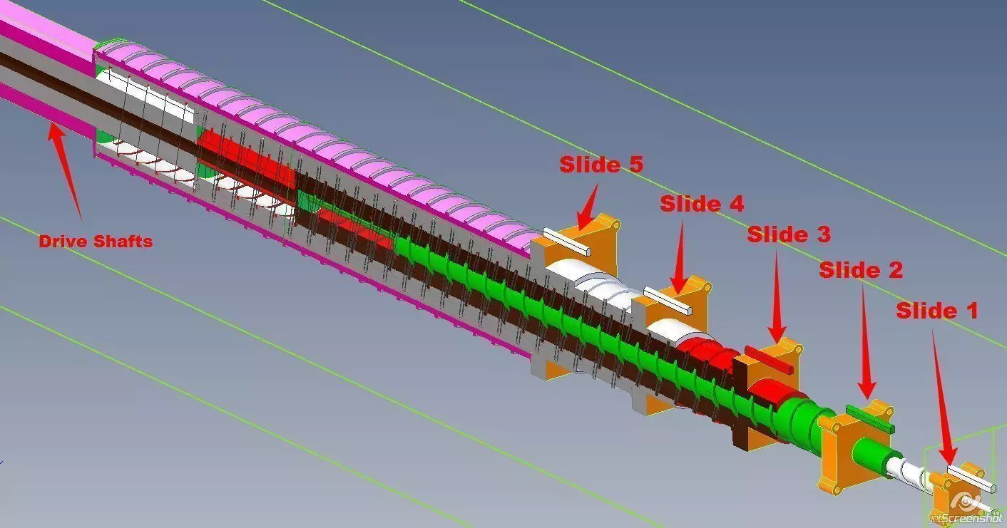 Segmented Jack Screw Free 3D model