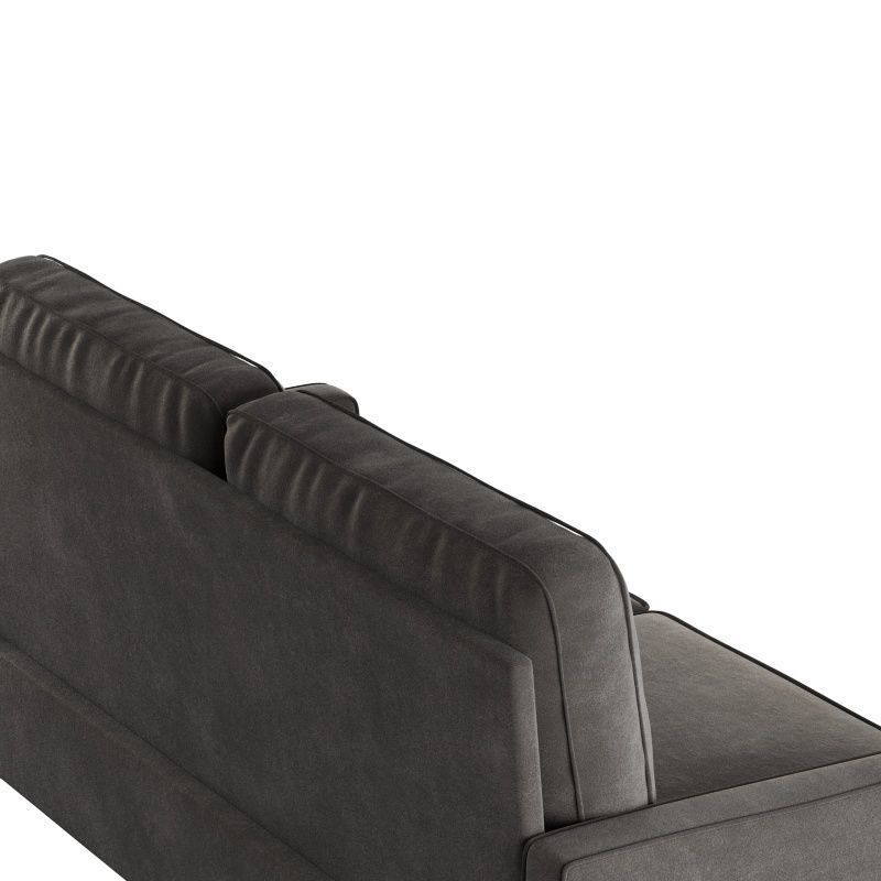 sofa suede 2 seat 3D model_10