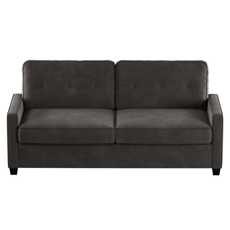 sofa suede 2 seat 3D model_2