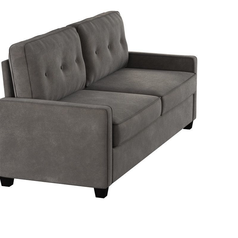 sofa suede 2 seat 3D model_8