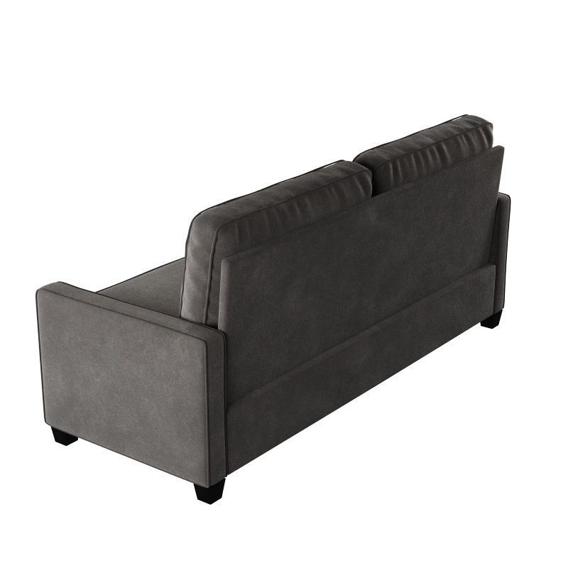 sofa suede 2 seat 3D model_11