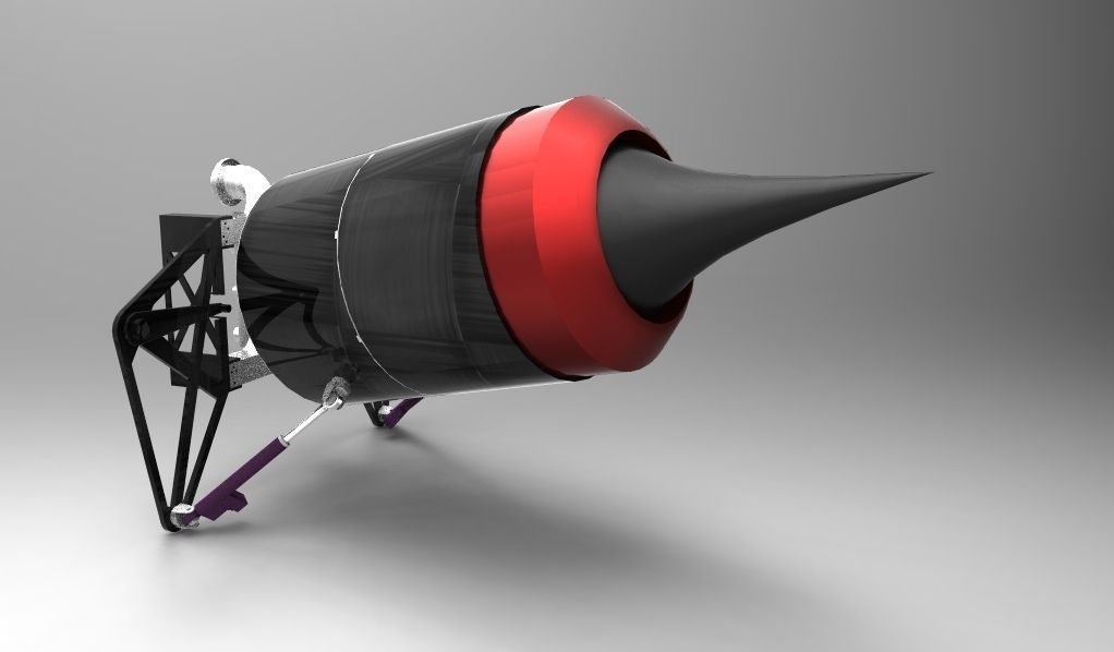 225000 LBS Thruster Free 3D model_1