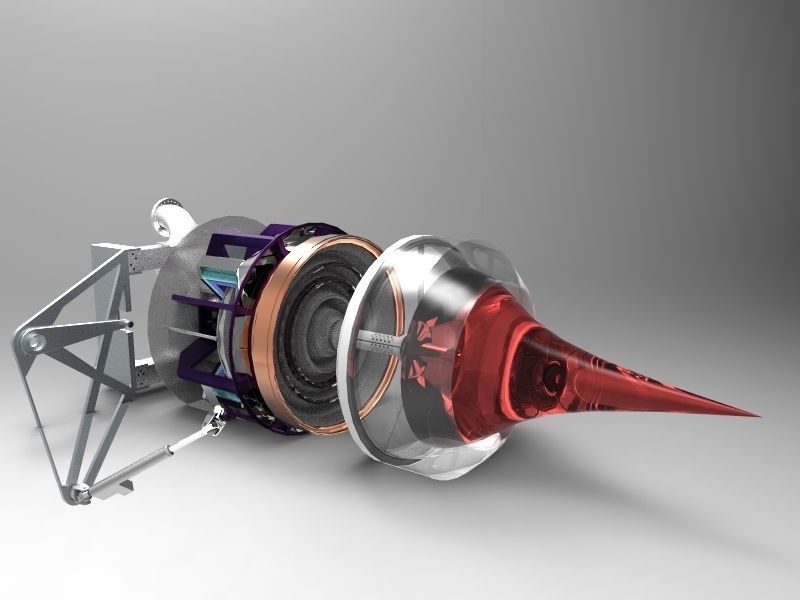 225000 LBS Thruster Free 3D model_2