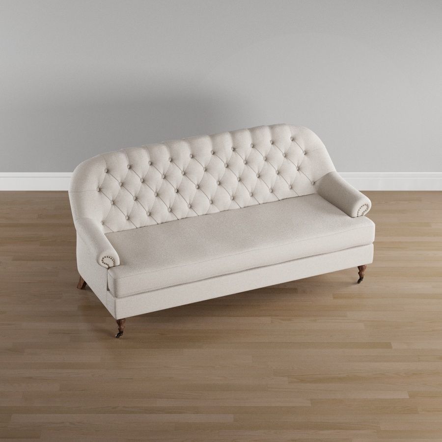 Beige Chesterfield Sofa - Heritage Edition 3D model