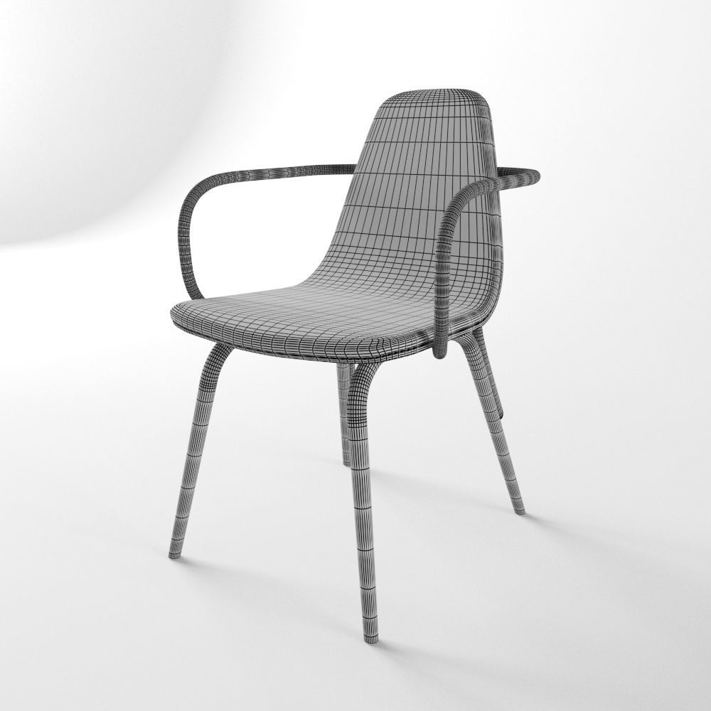Armchair Tram 3D model_5