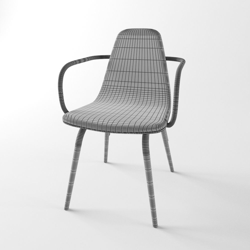Armchair Tram 3D model_3