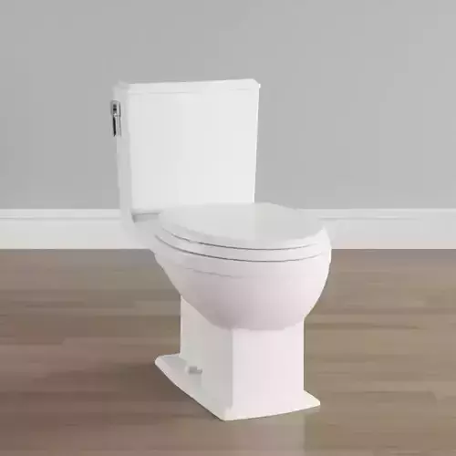 Elongated One-Piece Toilet 3D model