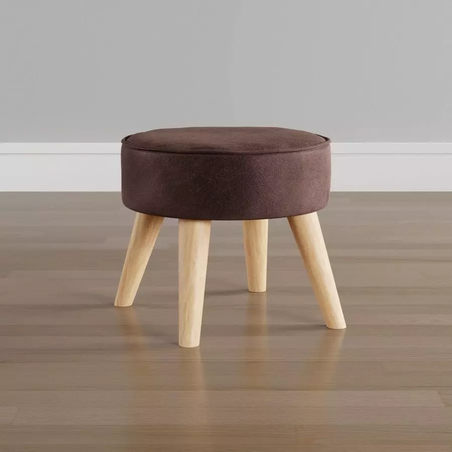 20735 stool with wooden legs Low-poly 3D model
