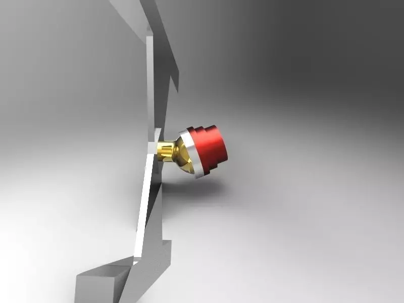 30 DEG Enigine Gimbal Free 3D model