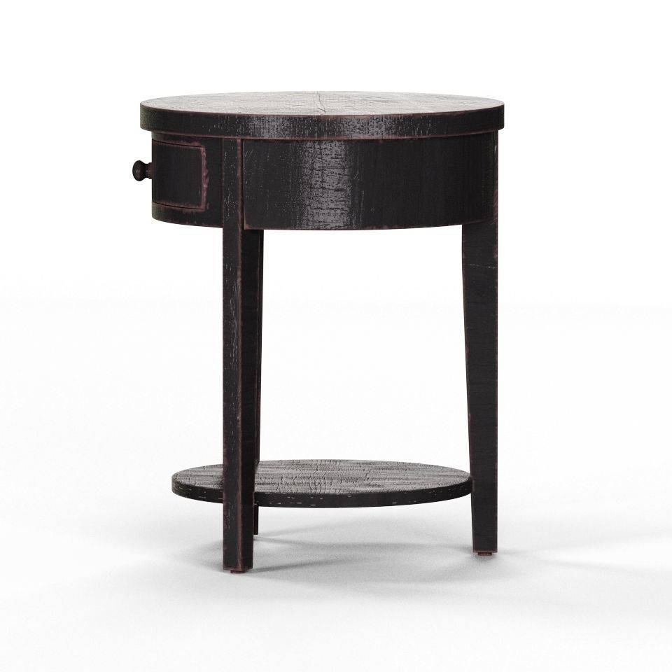 Storage End Table Low-poly 3D model_4