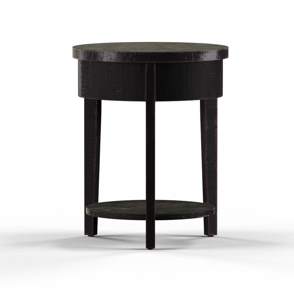 Storage End Table Low-poly 3D model_3