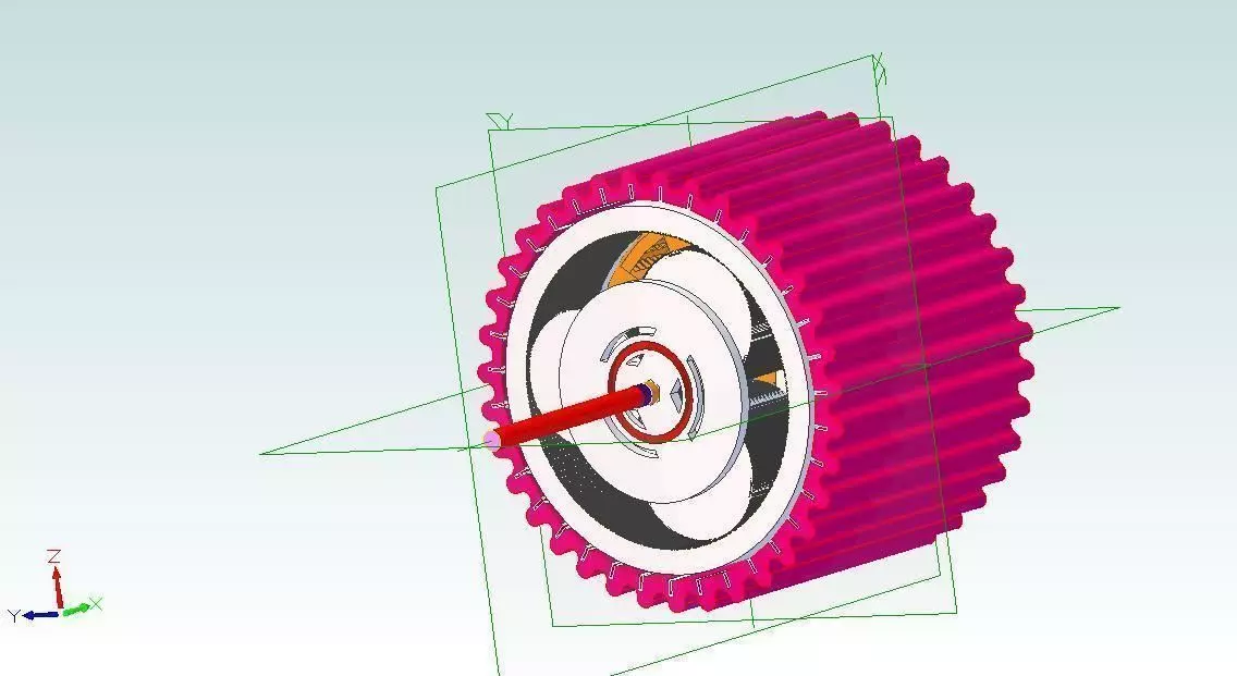 Reducing 101 Turbine Gear Case Free 3D model_0