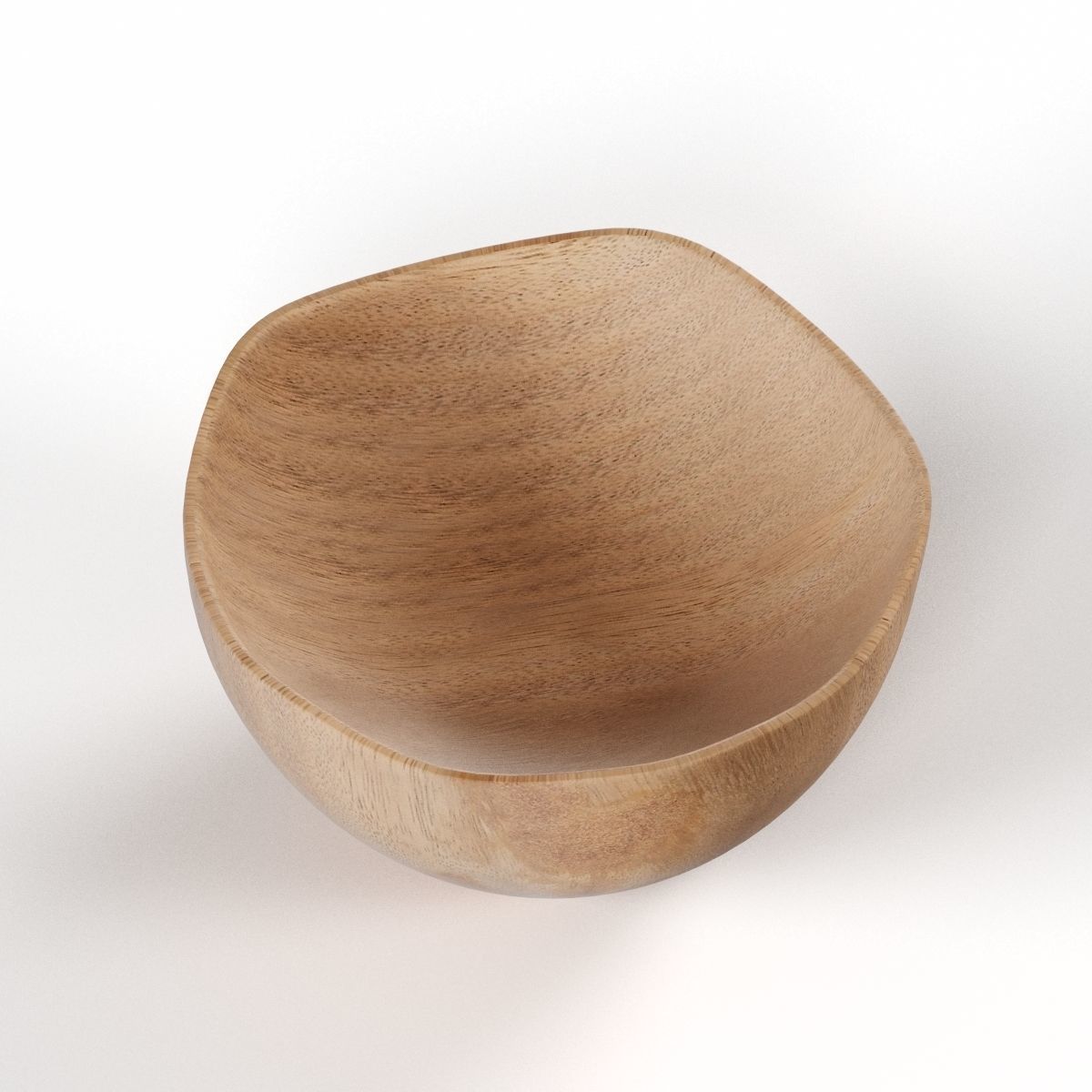 vase wood decor pot Low-poly 3D model_5