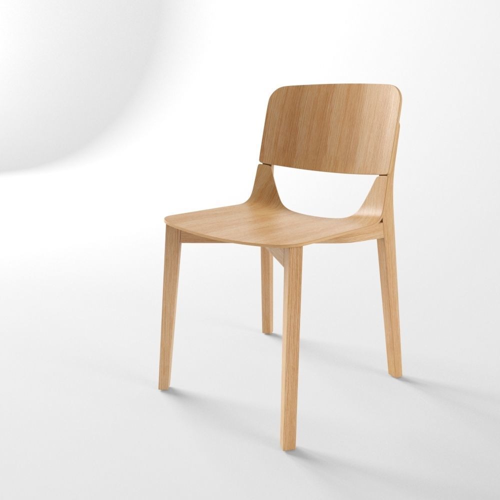 Chair Leaf Low-poly 3D model_3